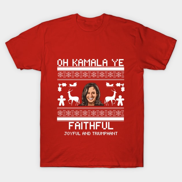 Kamala Harris, Ugly Christmas Sweater, Holiday Sweater, Kamala Sweatshirt, Funny Sweatshirt, Political Shirt T-Shirt by sabrina.seeto@gmail.com